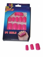 Nagels fluor roze