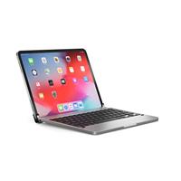 BRYDGE 11 Pro, hoogwaardig bluetooth-toetsenbord van aluminium voor de iPad Pro 11 (2018 & 2020), Duitse lay-out QWERTZ, inclusief magnetische iPad cover, zilver