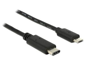 DeLOCK 83602 USB-kabel USB 2.0 1 m USB C Micro-USB B Zwart