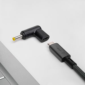 Akyga AK-ND-C04 tussenstuk voor kabels USB-C 4.0 x 1.7 mm Zwart