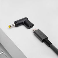 Akyga AK-ND-C04 tussenstuk voor kabels USB-C 4.0 x 1.7 mm Zwart - thumbnail