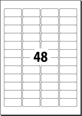 Sigel LA204 Universele etiketten 45.7 x 21.2 mm Papier Wit 1200 stuk(s) Weer verwijderbaar Inkjet, Laser (zwart/wit), Laser (kleur), Kopiëren (zwart/wit),