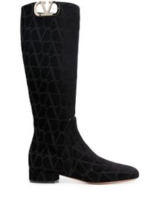 Valentino Garavani bottes VLOGO Type 30 mm - Noir