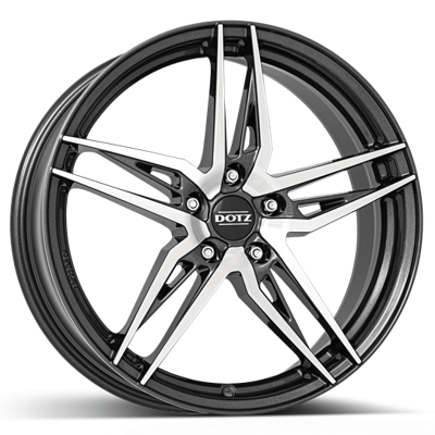 Dotz Interlagos dark Gunmetal polished