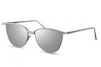 CWI zonnebril dames vlinder cat.3 zilver/grijs (CWI1423)