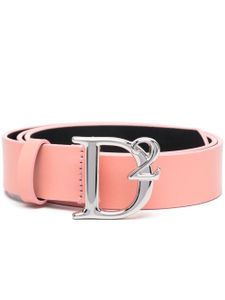 DSQUARED2 ceinture à boucle logo - Rose