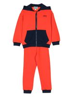 Kenzo Kids logo-print cotton tracksuit - Orange