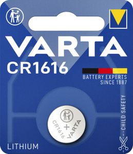 Batterij Varta knoopcel CR1616 lithium blister ÃƒÆ' 1stuk