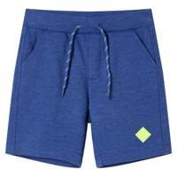 Kindershorts met trekkoord 92 gemêleerd blauw, kinderkleding, jongenskleding, kinderbroek, kinderkled, meisjeskleding, leuke kinderkleding