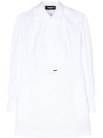 DSQUARED2 robe à plaque logo - Blanc