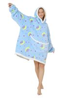 Snuggie unicorn fleece - lichtblauw - Badrock