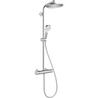 Hansgrohe Crometta s 240 1jet showerpipe met thermostaat chroom 27267000 - thumbnail