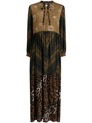 Pierre-Louis Mascia Maxi-jurk met colourblocking - Veelkleurig