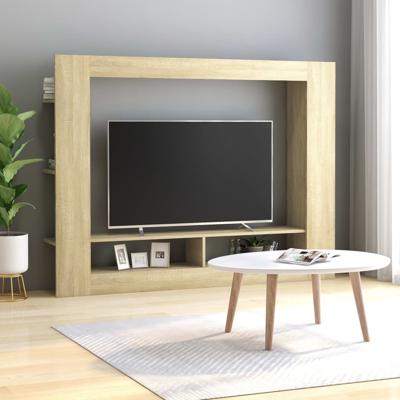 vidaXL Tv-meubel 152x22x113 cm spaanplaat sonoma eikenkleurig vidaXL Tv-meubel 152x22x113 cm spaanplaat sonoma eikenkleurig