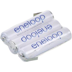 Panasonic eneloop Reihe F1x3 Accupack Aantal cellen: 3 Batterijgrootte: AAA (potlood) Z-soldeerlip NiMH 3.6 V 750 mAh