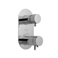 Douchekraan Inbouw Sapho Rhapsody Thermostatisch Afbouwdeel 2-weg Chroom Sapho