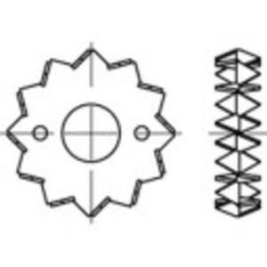 TOOLCRAFT 135729 Houten verbindingsstuk Staalplaat thermisch verzinkt 100 stuk(s)