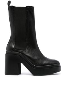 Clergerie bottes en cuir à bout rond 115 mm - Noir