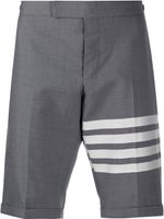 Thom Browne short de costume à 4 bandes signature - Gris