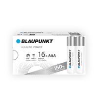 BLAUPUNKT AAA alkalinebatterijen, verpakking van 16, voor wandklokken en tv-afstandsbedieningen, LR03BPO/16CP