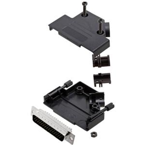 TRU COMPONENTS TCD45PKP25HDP44K 7709248 D-sub male connectorset 45 ° Aantal polen: 44 Soldeerkelk 1 stuk(s)