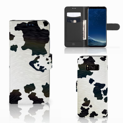Samsung Galaxy S8 Telefoonhoesje met Pasjes Koeienvlekken Samsung Galaxy S8 Telefoonhoesje met Pasjes Koeienvlekken