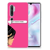 Xiaomi Mi Note 10 Pro Silicone-hoesje Woman Don't Touch My Phone