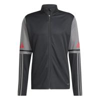adidas Heren SQUADRA25 TRAINING JACKET, black/team grey four/pure ruby, S