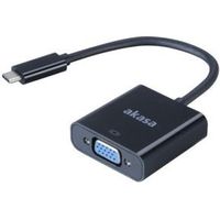 Akasa AK-CBCA03-15BK USB Type-C VGA Zwart kabeladapter/verloopstukje