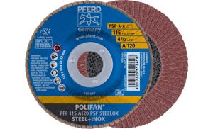 PFERD 67649115 PFF 115 A 120 PSF STEELOX Lamellenschijf Diameter 115 mm Boordiameter 22.23 mm RVS, Staal 10 stuk(s)