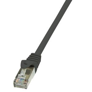 LogiLink CP2063S RJ45 Netwerkkabel, patchkabel CAT 6 F/UTP 3.00 m Zwart Snagless 1 stuk(s)