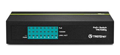 Trendnet TPE-TG80G netwerk-switch Unmanaged Power over Ethernet (PoE) Zwart