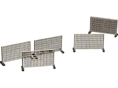 Archistories 824171 Z Set van 10 stuks mobiele hekken