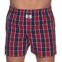 DEAL boxershort check rood/blauw