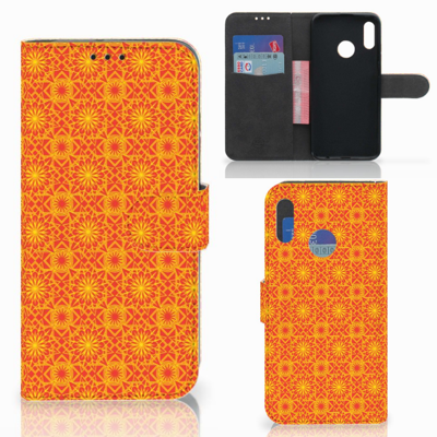 Huawei P Smart 2019 Telefoon Hoesje Batik Oranje