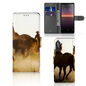 Sony Xperia 10 II Telefoonhoesje met Pasjes Design Cowboy