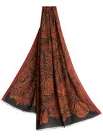 ETRO écharpe à fleurs - Marron