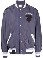 AAPE BY *A BATHING APE® veste bomber à broderies - Violet - thumbnail