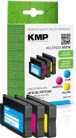 KMP Inktcartridge vervangt HP 951XL, CN046AE, CN047AE, CN048AE Compatibel Combipack Cyaan, Magenta, Geel H101V 1723,4050 - thumbnail