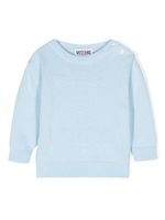 Moschino Kids pull Teddy Bear en coton - Bleu - thumbnail