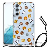 Doorzichtige Silicone Hoesje voor Samsung Galaxy A54 5G Dieren Emojis