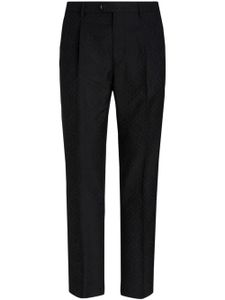 ETRO pantalon droit à motif cachemire - Noir