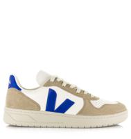 VEJA VEJA - V-10 | extra white paros sahara Wit Leer Lage sneakers Unisex - thumbnail