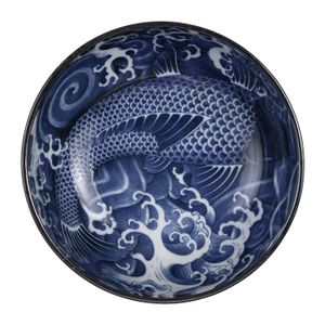 Tokyo Design Studio - Japonism - Carp - Dinerbord - Blauw - 28cm