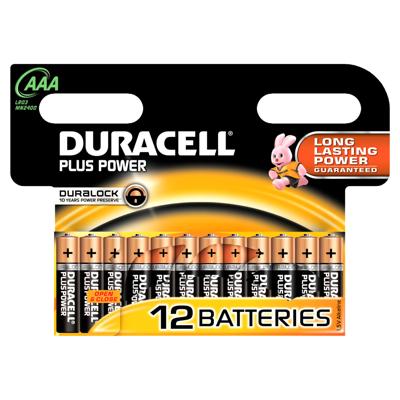 Duracell Plus Power Wegwerpbatterij AAA Alkaline Duracell Plus Power Wegwerpbatterij AAA Alkaline