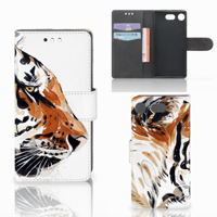 Hoesje Sony Xperia XZ1 Compact Watercolor Tiger