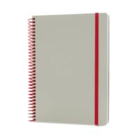 Xd Collection Notitieboek Deluxe 21 X 15 Cm Karton Grijs/rood