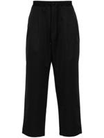 Neighborhood Straight broek met trekkoordtaille - Zwart