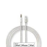 Nedis Lightning-Adapter | Apple Lightning 8- Pins naar 3,5 mm Male | 1 m | Nylon | 1 stuks - CCTB39940AL10 CCTB39940AL10 - thumbnail