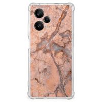 Xiaomi Redmi Note 12 Pro Plus Anti-Shock Hoesje Marmer Oranje